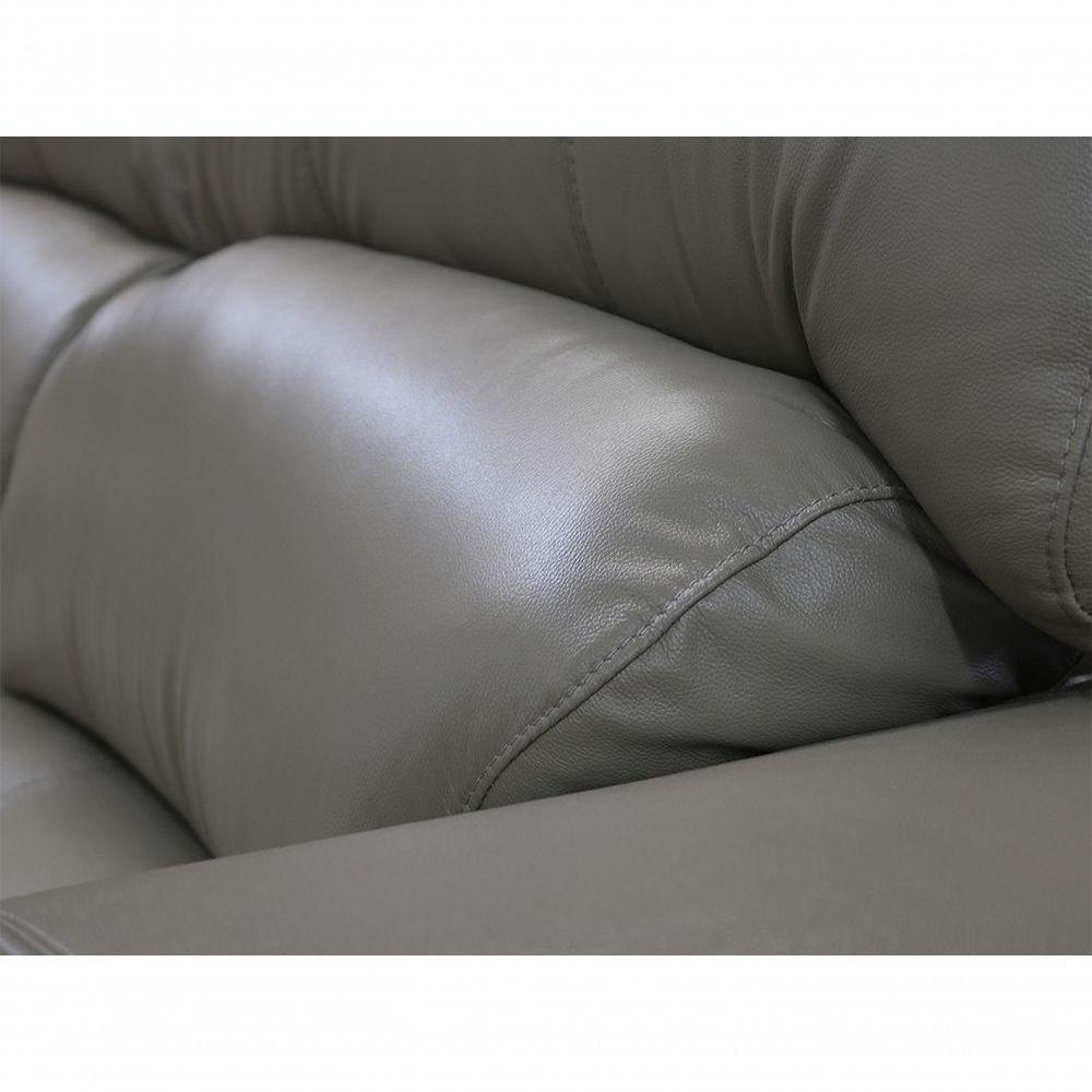 Sofá Retrátil E Reclinável De Couro Filipinas 2,60 M Avelã - Mempra Design - 5