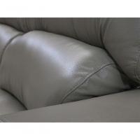 Sofá Retrátil E Reclinável De Couro Filipinas 2,60 M Avelã - Mempra Design - 5