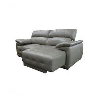 Sofá Retrátil E Reclinável De Couro Filipinas 2,60 M Avelã - Mempra Design - 7