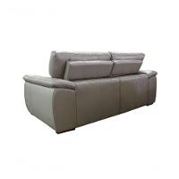 Sofá Retrátil E Reclinável De Couro Filipinas 2,60 M Avelã - Mempra Design - 9