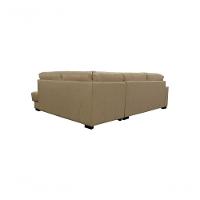 Sofá De Couro Canto Marrocos 3 Lugares Com Chaise Direita Manteiga Pigmentado - Mempra Design - 3