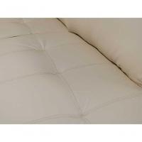 Sofá De Couro Canto Marrocos 3 Lugares Com Chaise Direita Manteiga Pigmentado - Mempra Design - 5