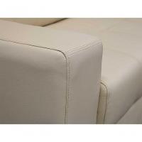 Sofá De Couro Canto Marrocos 3 Lugares Com Chaise Direita Manteiga Pigmentado - Mempra Design - 7