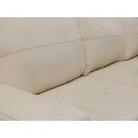 Sofá De Couro Canto Marrocos 3 Lugares Com Chaise Direita Manteiga Pigmentado - Mempra Design - 8