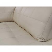 Sofá De Couro Canto Marrocos 3 Lugares Com Chaise Direita Manteiga Pigmentado - Mempra Design - 10