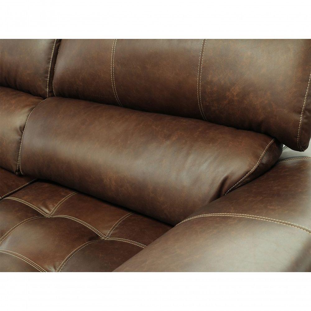 Sofá Retrátil E Reclinável De Couro Filipinas (3 Módulos) 3,00 M Soft Tabaco - Mempra Design - 9