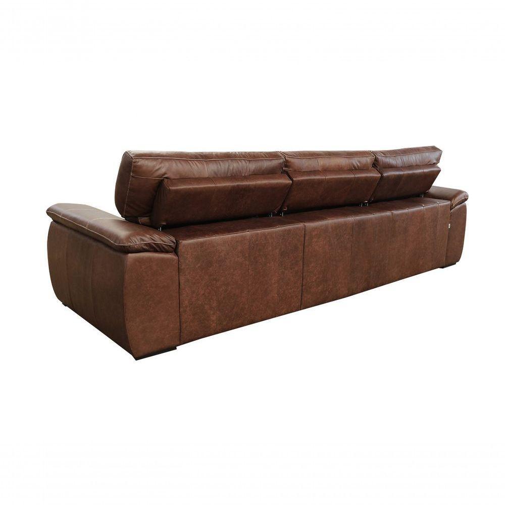 Sofá Retrátil E Reclinável De Couro Filipinas (3 Módulos) 3,00 M Soft Tabaco - Mempra Design - 10