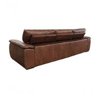 Sofá Retrátil E Reclinável De Couro Filipinas (3 Módulos) 3,00 M Soft Tabaco - Mempra Design - 10