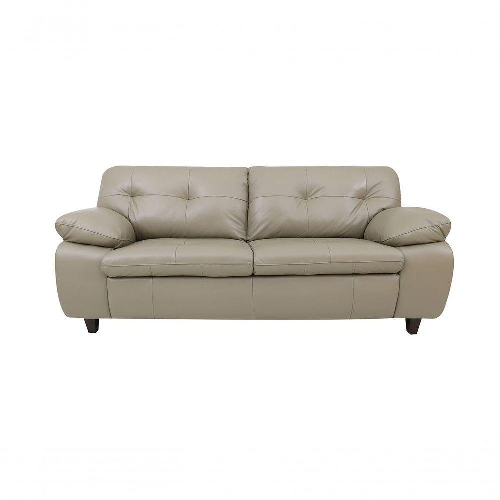 Sofá De Couro Marselha 3 Lugares Avelã - Mempra - 4