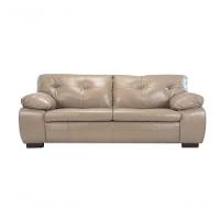 Sofá De Couro Marselha 3 Lugares Avelã - Mempra - 1