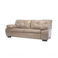 Sofá De Couro Marselha 3 Lugares Avelã - Mempra - 2