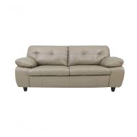 Sofá De Couro Marselha 3 Lugares Avelã - Mempra