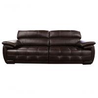 Sofá Retrátil E Reclinável De Couro Filipinas 2,40 M Preto Iguana - Mempra Design - 1