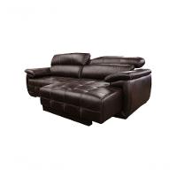 Sofá Retrátil E Reclinável De Couro Filipinas 2,40 M Preto Iguana - Mempra Design - 3