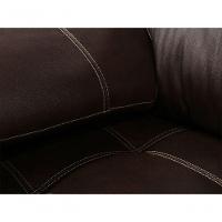 Sofá Retrátil E Reclinável De Couro Filipinas 2,40 M Preto Iguana - Mempra Design - 7