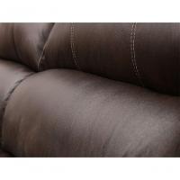 Sofá Retrátil E Reclinável De Couro Filipinas 2,40 M Preto Iguana - Mempra Design - 9