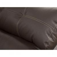 Sofá Retrátil E Reclinável De Couro Queen 2,40 M Marrom Pigmentado - Mempra Design - 3