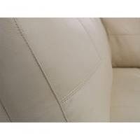 Sofá De Couro Canto Marrocos 3 Lugares Com Chaise Esquerda Manteiga Pigmentado - Mempra Design - 7