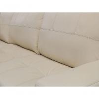 Sofá De Couro Canto Marrocos 3 Lugares Com Chaise Esquerda Manteiga Pigmentado - Mempra Design - 10