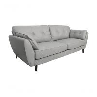 Sofá De Couro Dallas 3 Lugares Grizzy - Mempra - 2