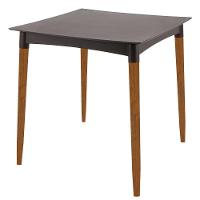 Mesa Tramontina Diana Em Polipropileno Marrom Com Pernas De Madeira Eucalipto - 8