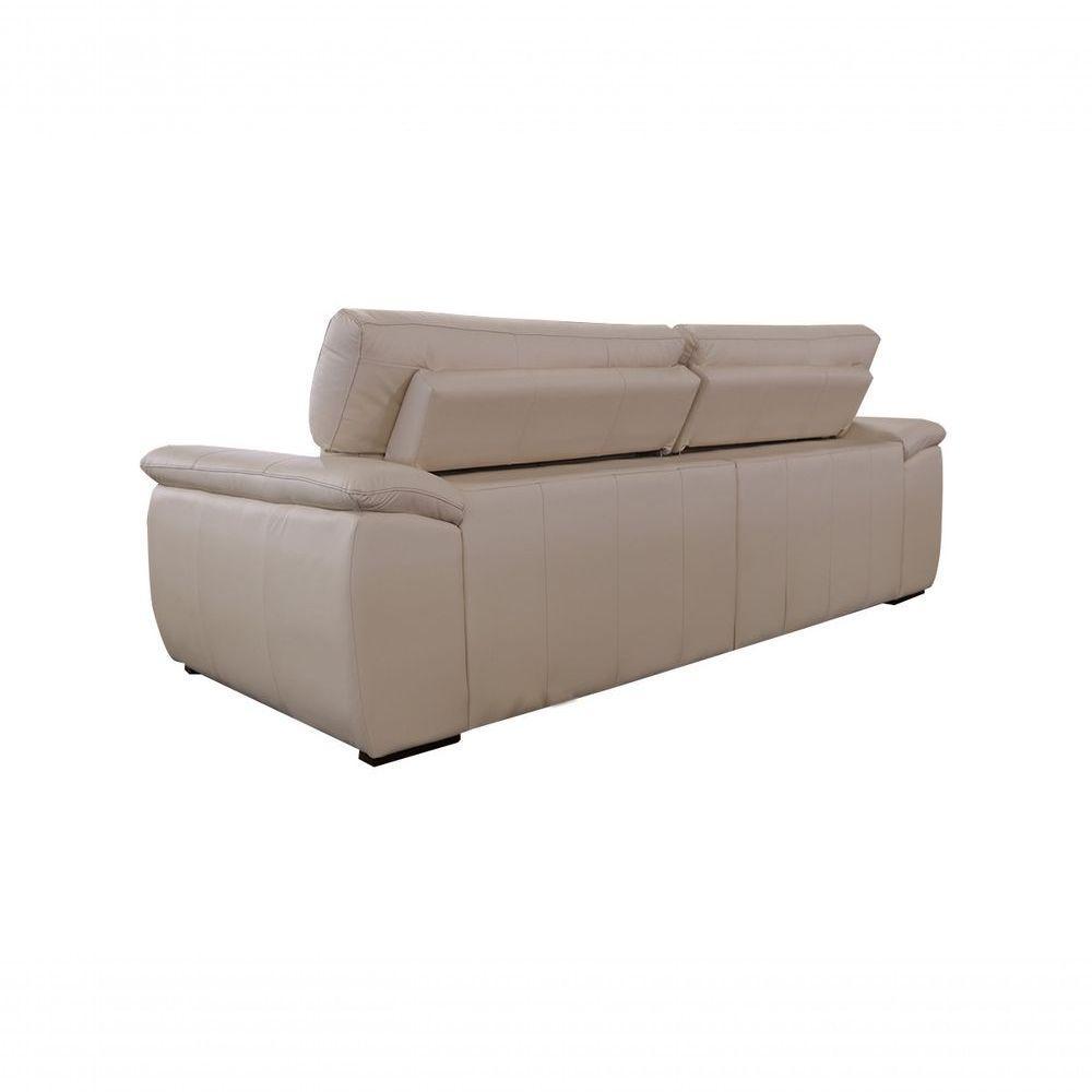 Sofá Retrátil E Reclinável De Couro Filipinas 2,20 M Manteiga Pigmentado - Mempra Design - 5