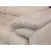 Sofá Retrátil E Reclinável De Couro Filipinas 2,20 M Manteiga Pigmentado - Mempra Design - 9