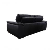 Sofá Retrátil E Reclinável De Couro Filipinas 2,60 M Preto Pigmentado - Mempra Design - 5