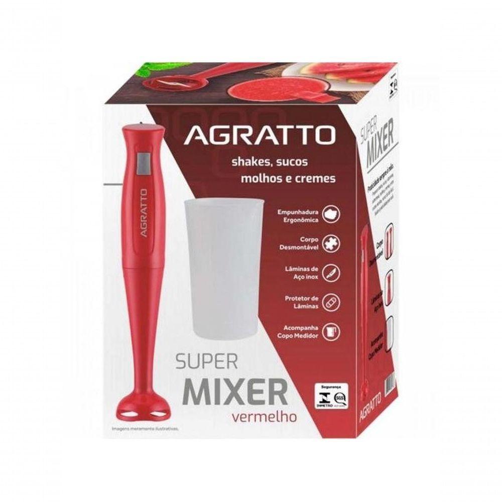 Super Mixer Agratto Mxv-02 200w Vermelho 220v - 5