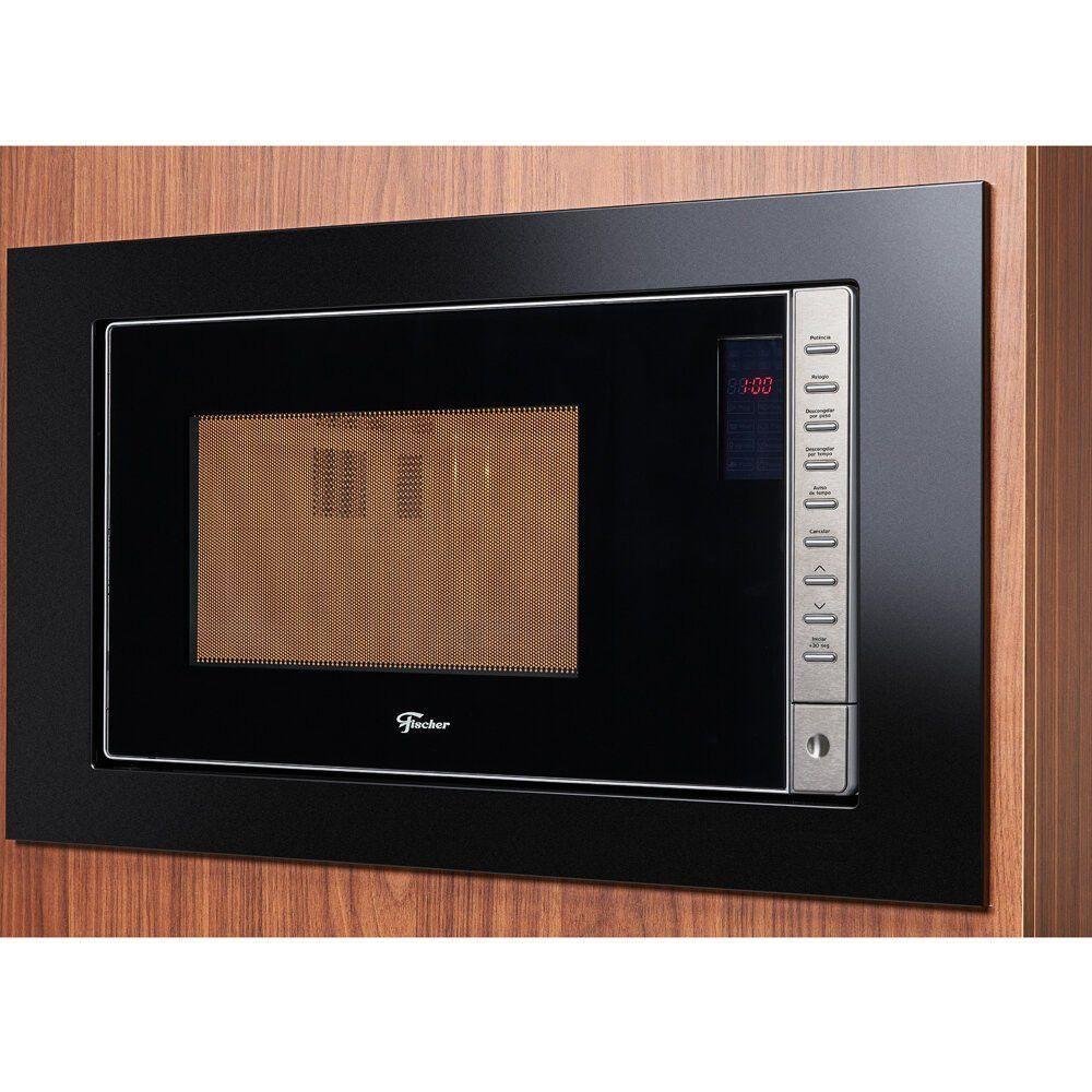 Micro-ondas De Embutir 25 Litros Fit Line Fischer Preto 110V - 2