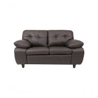 Sofá De Couro Marselha 2 Lugares Marrom Pigmentado - Mempra - 9