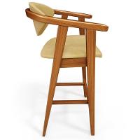 Kit 6 Banquetas Alta Para Cozinha Bancada Bar Sala De Jantar Fixa Cecília L02 Couríssimo Casco Fendi - Lyam Decor - 9