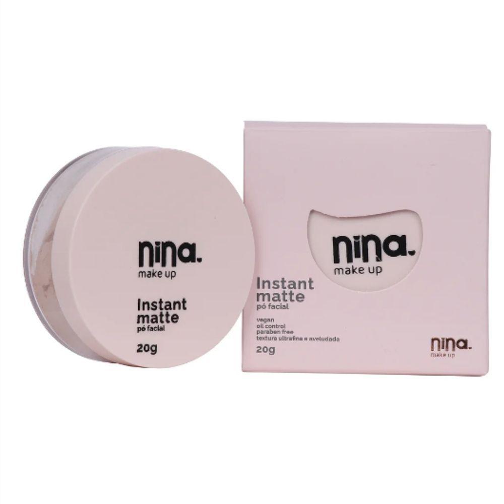Nina Makeup Pó Facial Instant Matte 20g Cor 2 - 3