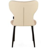 Conjunto Mesa De Jantar Redonda Talia Amadeirada Preta 120cm Com 4 Cadeiras Estofadas Jacobsen - Bege - 7