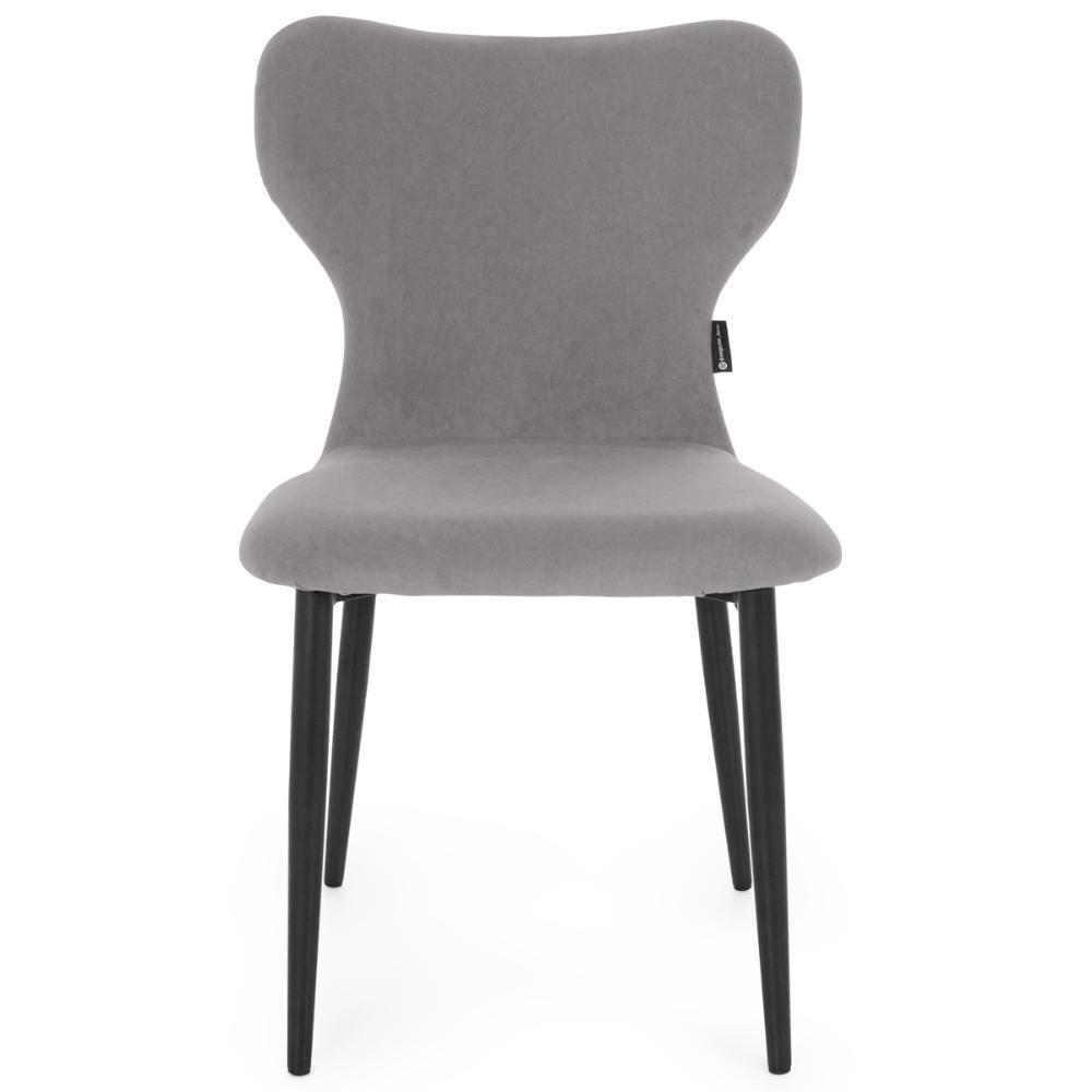 Conjunto Mesa De Jantar Redonda Talia Amadeirada Natural 120cm Com 4 Cadeiras Estofadas Jacobsen - Cinza - 4