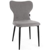 Conjunto Mesa De Jantar Redonda Talia Amadeirada Natural 120cm Com 4 Cadeiras Estofadas Jacobsen - Cinza - 3