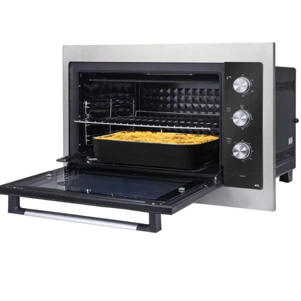 Forno Elétrico De Embutir Philco PFE47E Preto Com Bordas Inox 47L 110V - 2
