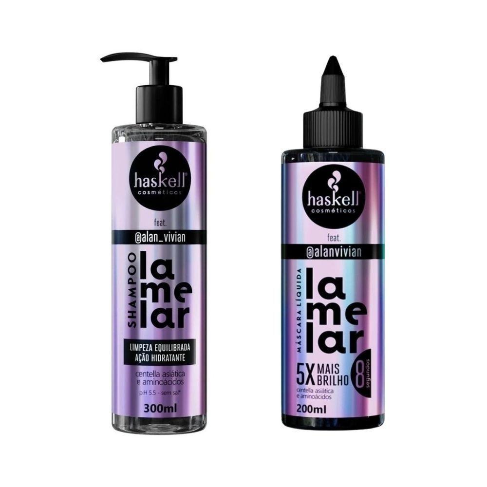 Kit Haskell Lamelar Shampoo 300ml + Máscara Líquida 200ml - 1