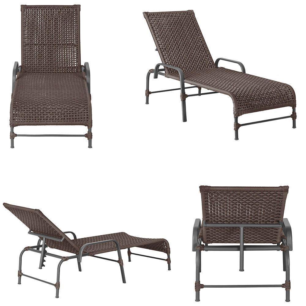 Espreguiçadeira Alumínio Catar Mesa Corda Náutica Piscina Marrom - 2