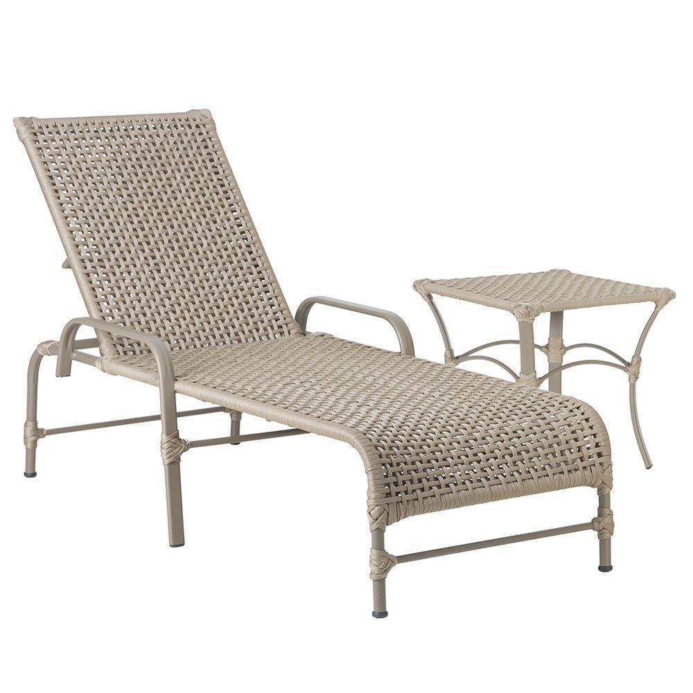 Espreguiçadeira Catar Mesa Corda Náutica Piscina Alumínio Rami - 1