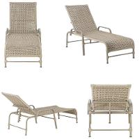 Espreguiçadeira Catar Mesa Corda Náutica Piscina Alumínio Rami - 5