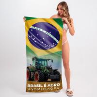 Toalha De Praia - Brasil é Agro Trator - 4