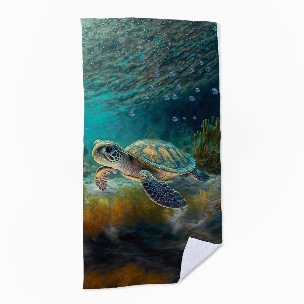 Toalha De Praia - Tartaruga Bebê - 1