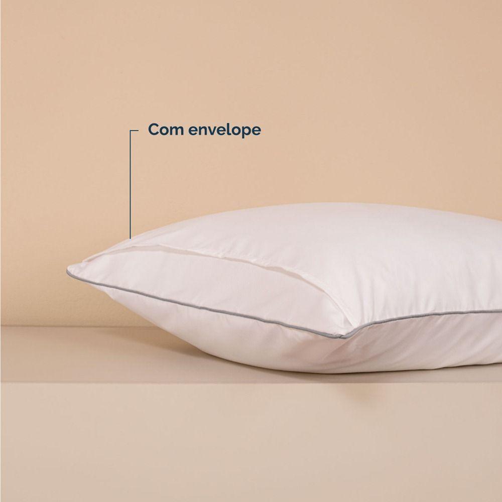 Kit 2 Fronhas Linea 50cm X 70cm Micropercal 200 Fios - Cinza - 5