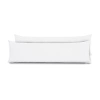 Kit 2 Fronhas Para Travesseiro De Corpo Slim 1,50cm X 50cm - Branco - 1