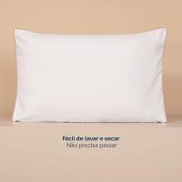 Kit 2 Fronhas Linea 50cm X 70cm Micropercal 200 Fios - Rose - 6