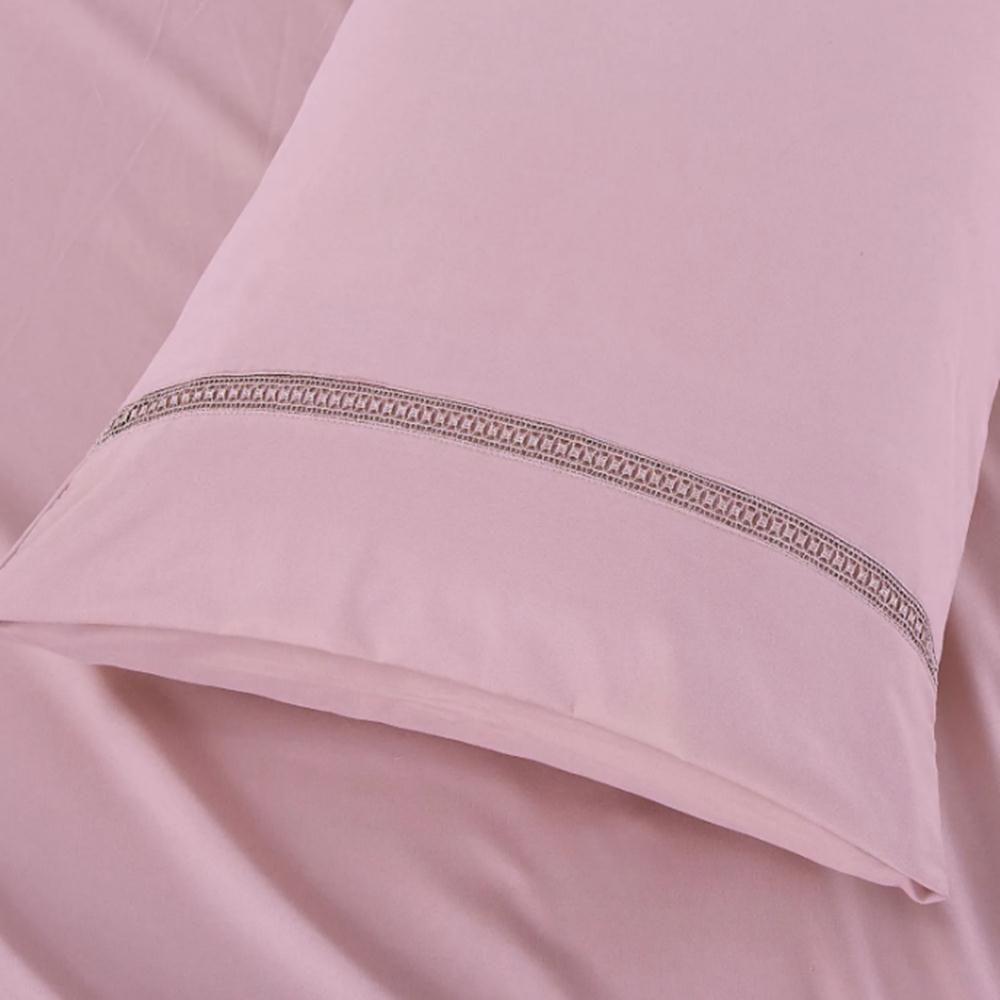 Jogo De Lençol Queen Roma Micropercal 300 Fios Toque De Algodão 4 Peças - Malva - 3