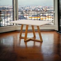 Mesa De Jantar Bela Tampo Vidro/mdf Retangular 120 Cm cast/off White - 4