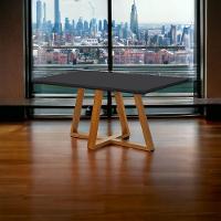 Mesa De Jantar Bela 120x80cm Pés Madeira Tampo Vidro/mdf cast-preto - 3