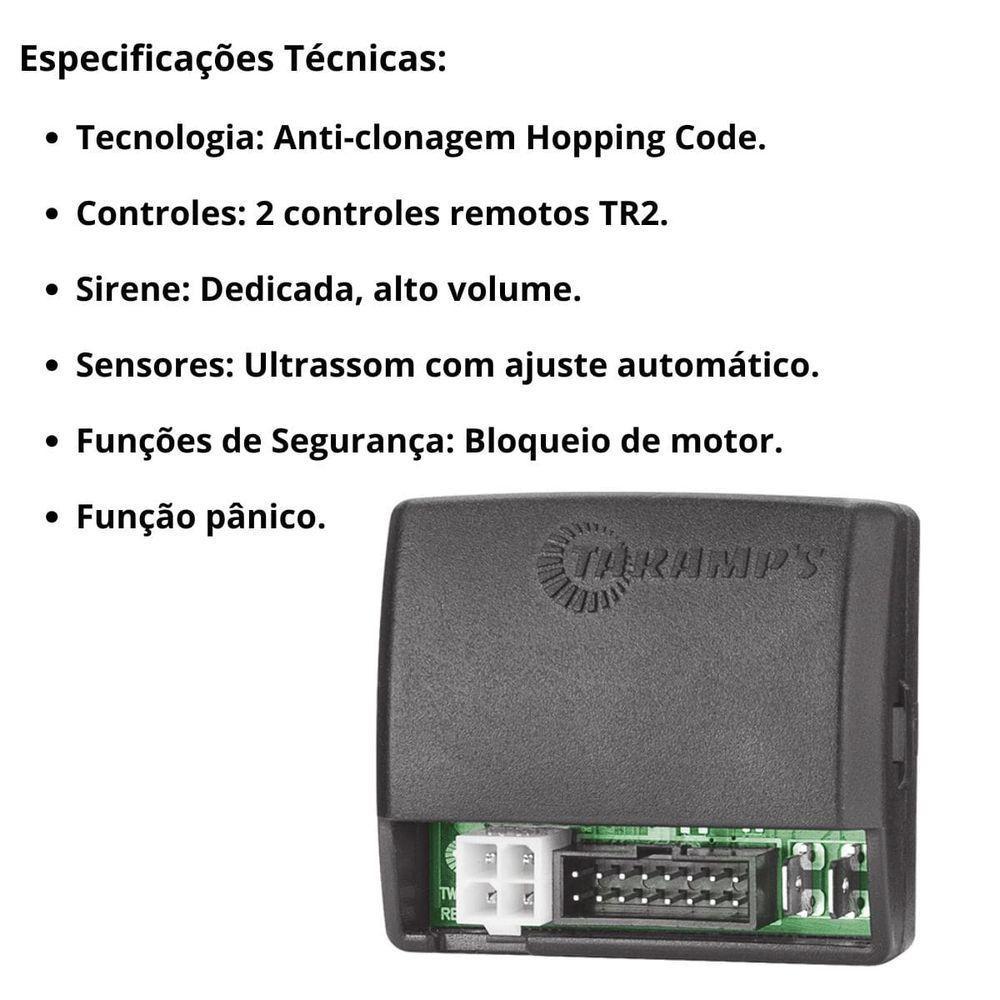 Alarme Tw20 G4 2 Controles Tr2 1 Sirene Dedicada - 2